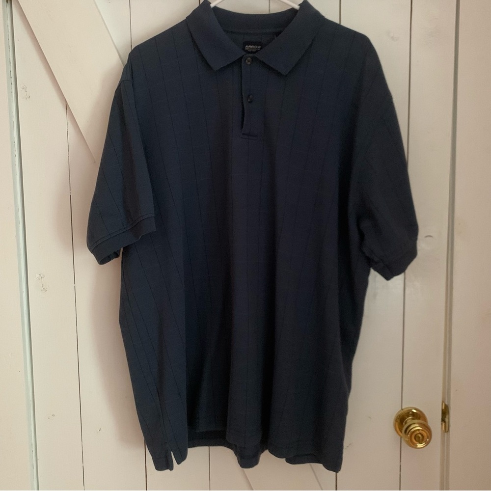 Men's XL Polo Shirt Plaid Business Casual